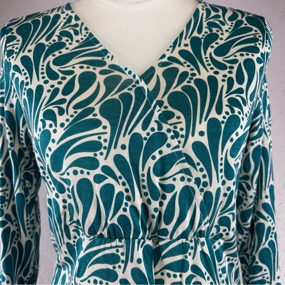 Winter Silks Top Womens Size M 60% Silk 40% Modal High Waisted 3/4 Sleeves Soft! - Picture 7 of 11